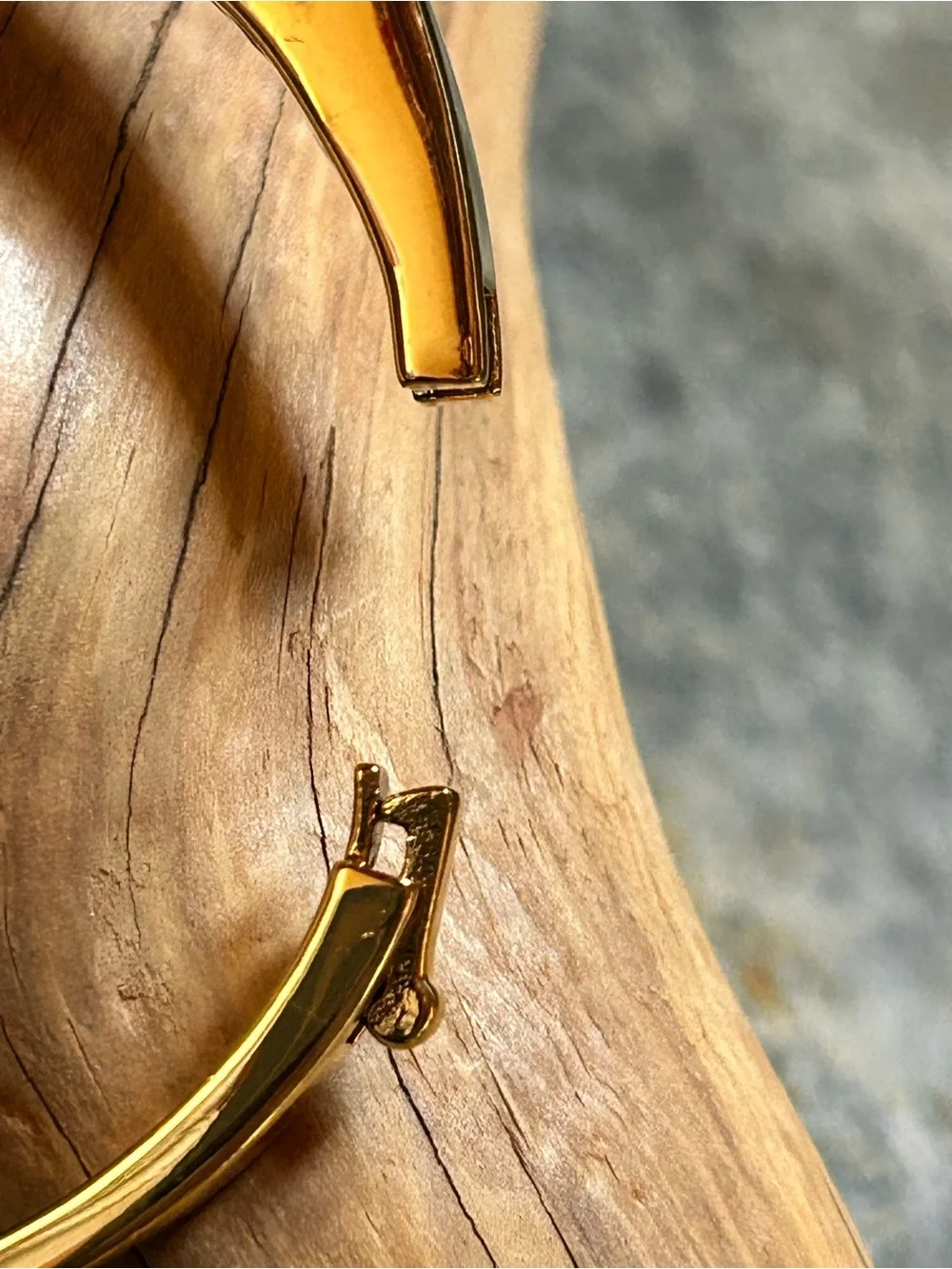 Kate Spade White Marble Building Block - Gold Tone Bangle Bracelet - Picture 7 of 7